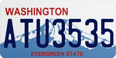 WA license plate ATU3535