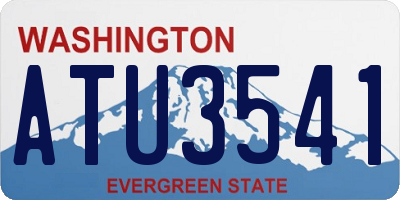 WA license plate ATU3541
