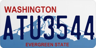 WA license plate ATU3544