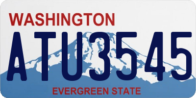 WA license plate ATU3545