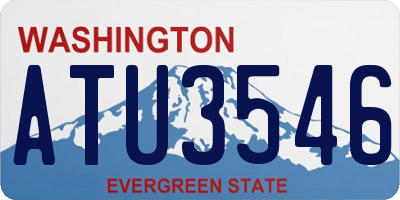 WA license plate ATU3546