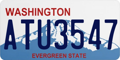 WA license plate ATU3547