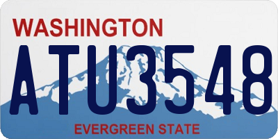 WA license plate ATU3548