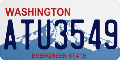 WA license plate ATU3549
