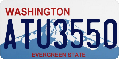 WA license plate ATU3550