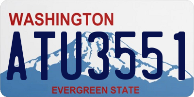 WA license plate ATU3551