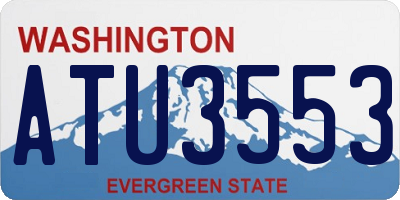 WA license plate ATU3553