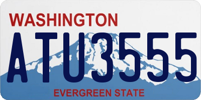 WA license plate ATU3555