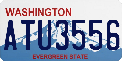 WA license plate ATU3556
