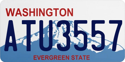 WA license plate ATU3557