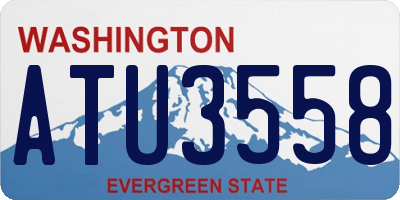WA license plate ATU3558