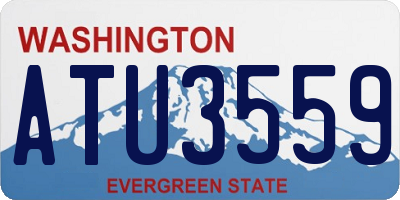 WA license plate ATU3559