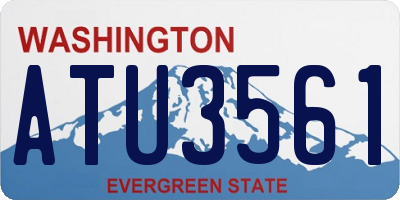 WA license plate ATU3561