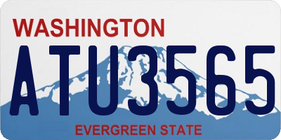 WA license plate ATU3565