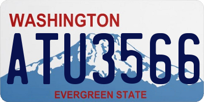 WA license plate ATU3566