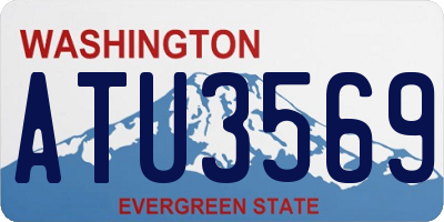 WA license plate ATU3569