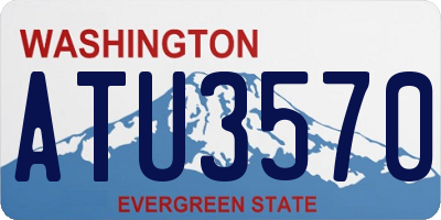WA license plate ATU3570