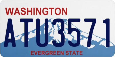 WA license plate ATU3571