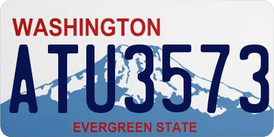 WA license plate ATU3573