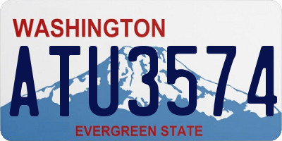 WA license plate ATU3574