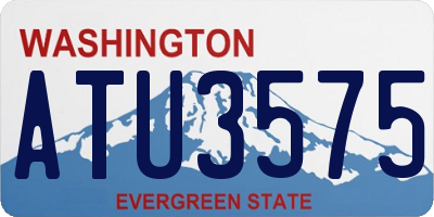 WA license plate ATU3575