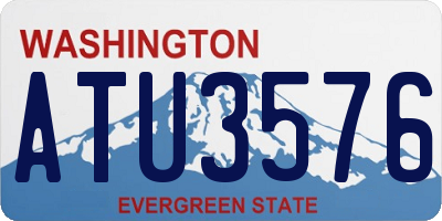 WA license plate ATU3576