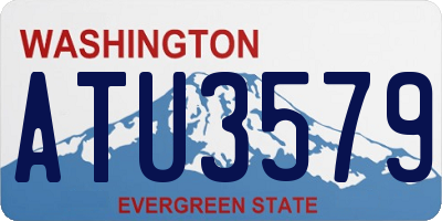 WA license plate ATU3579