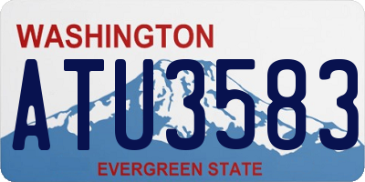 WA license plate ATU3583
