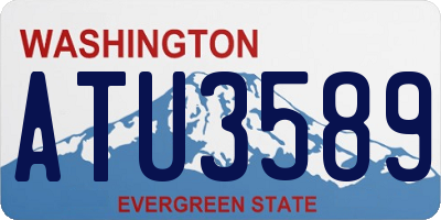 WA license plate ATU3589