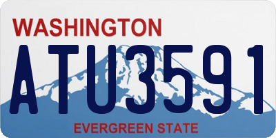 WA license plate ATU3591