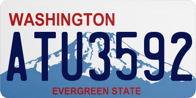 WA license plate ATU3592