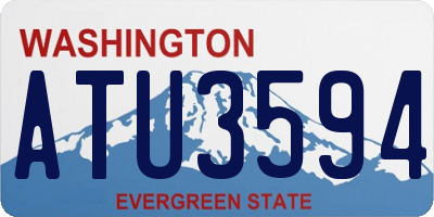 WA license plate ATU3594
