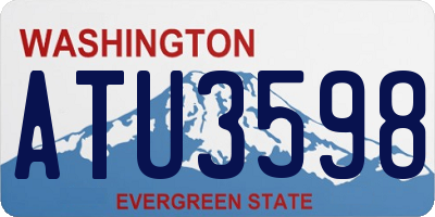 WA license plate ATU3598