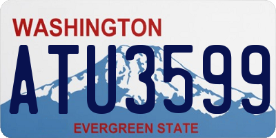 WA license plate ATU3599