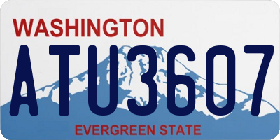WA license plate ATU3607