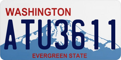 WA license plate ATU3611