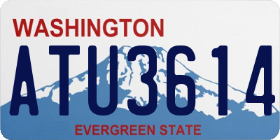 WA license plate ATU3614