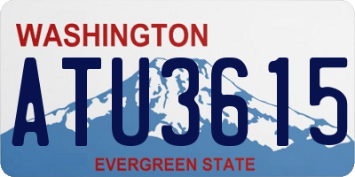 WA license plate ATU3615