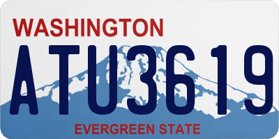 WA license plate ATU3619