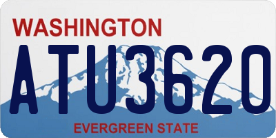 WA license plate ATU3620