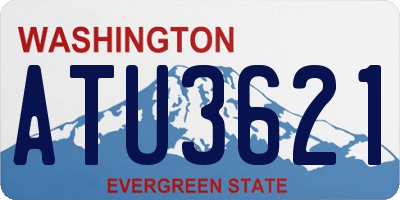WA license plate ATU3621