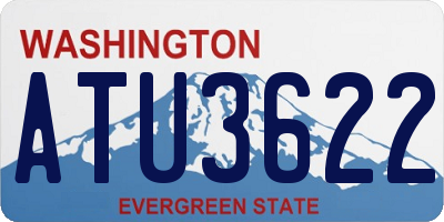 WA license plate ATU3622