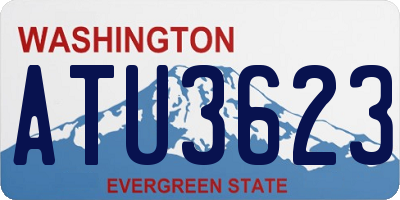 WA license plate ATU3623