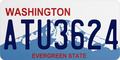 WA license plate ATU3624