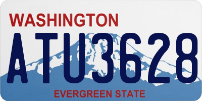 WA license plate ATU3628