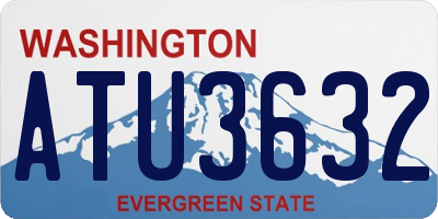 WA license plate ATU3632