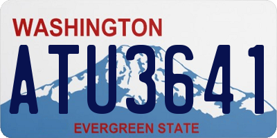 WA license plate ATU3641