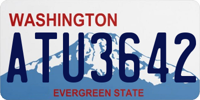 WA license plate ATU3642