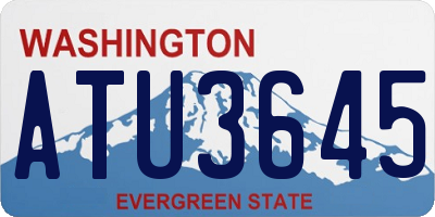 WA license plate ATU3645