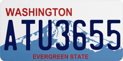 WA license plate ATU3655